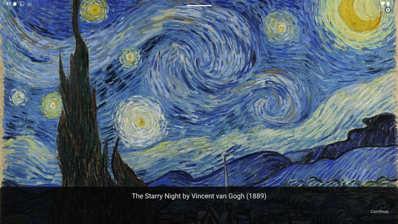 Slide — Van Gogh tablet